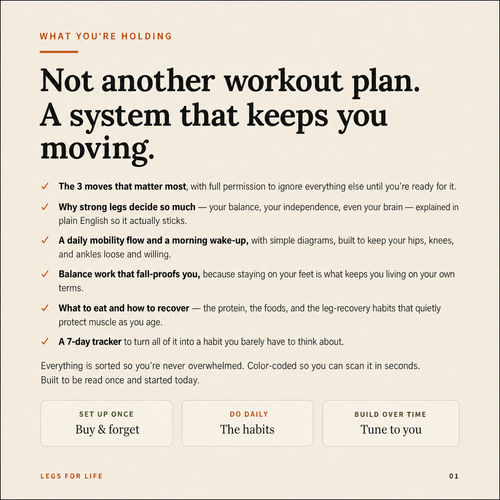Legs for Life: The Simple Guide to Staying Strong, Steady, and Independent